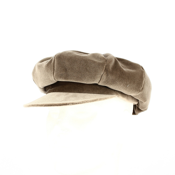 Casquette Gavroche velours marron - Traclet Casquette Gavroche velours marron - Traclet
