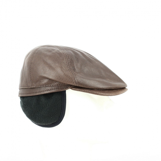Brown Gatsby earmuffs cap - Traclet Brown Gatsby earmuffs cap - Traclet