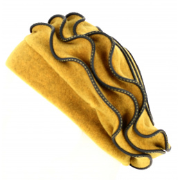 Women's Mustard Yellow Jaipur Polar Fleece Beret - Traclet