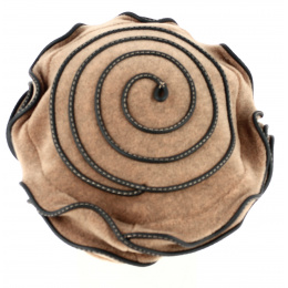 Women's Polar Fleece Beret Jaipur Beige - Traclet