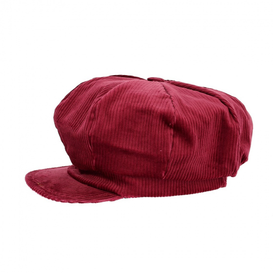 Gavroche cap burgundy velvet La Jota - Traclet