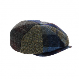 Cap 8 sides Patchwork Dijon Wool