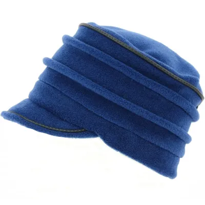 Women's Blue Fleece Anna Cap - TRACLET Reference: 13453 | Traclet Hatmakers