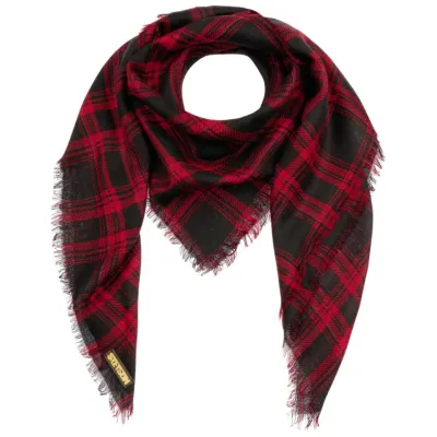 Wool Shadow Plaid Scarf - Stetson: 13465 | Traclet Hat Shop