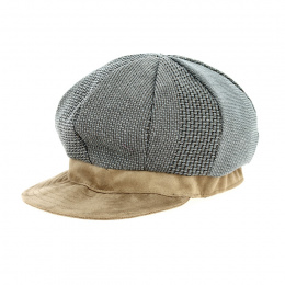 Cap Gavroche Océane blue & beige - Traclet