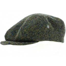 Casquette Plate Stavelot Olive Harris Tweed - City Sport