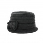 Anushka Grey Fleece Cloche Hat - Traclet