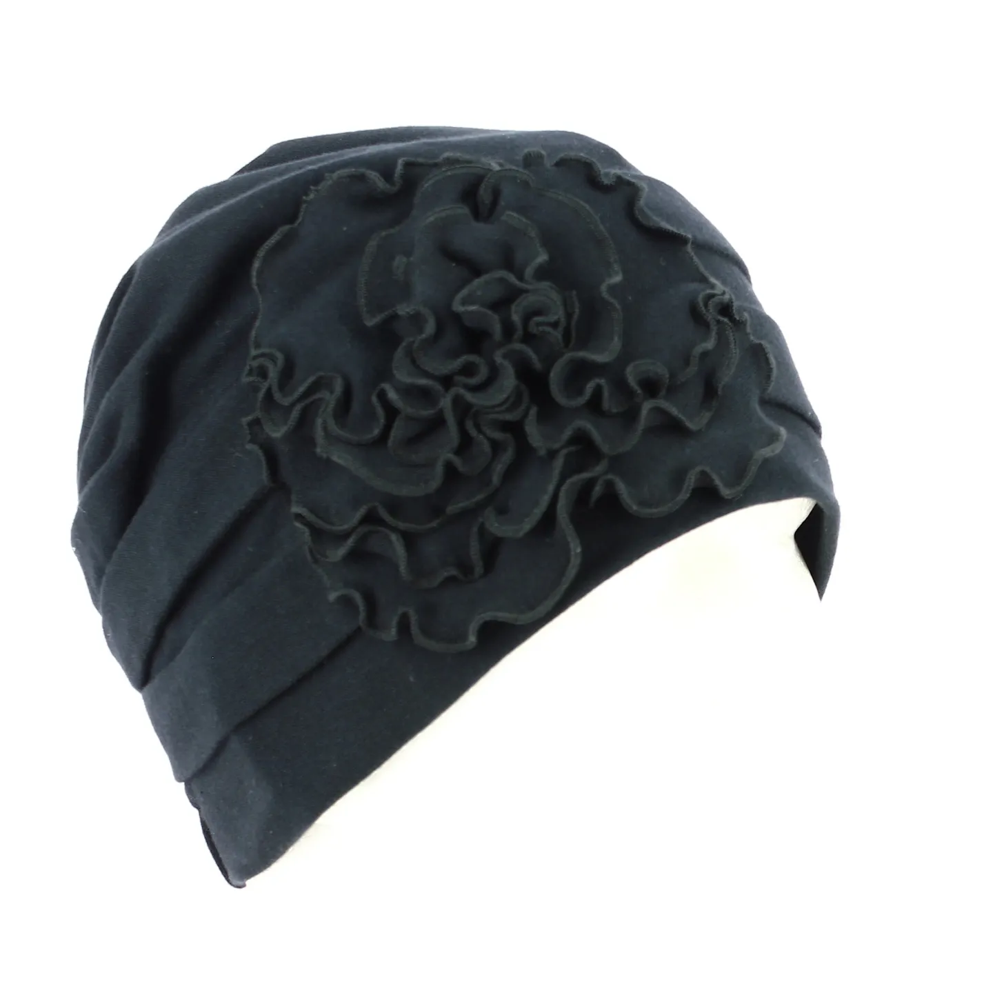 Black Cotton Beyzi Turban - Traclet Reference: 13515| Traclet Hat Shop