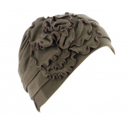 Brown Cotton Beyzi Turban - Traclet
