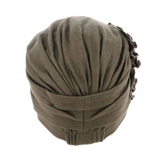 Brown Cotton Beyzi Turban - Traclet