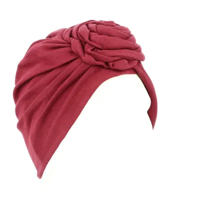 Turban Nes Coton Bordeaux- Traclet - Reference : 13518| Chapellerie Traclet