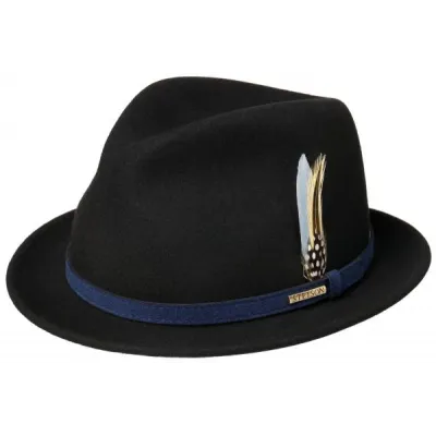 Chapeau Player Trinity Vitafelt Noir - Stetson Reference : 13239 | Chapellerie Traclet