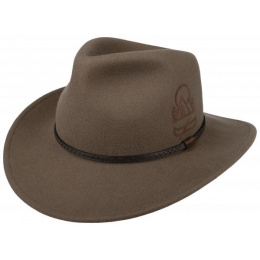 Western Hat Canoying Wool Felt Olive - Stetson