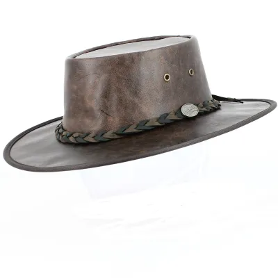 Twooton Kangaroo Leather Squashy Vintage Hat  Reference: 13523| Traclet Hat Shop