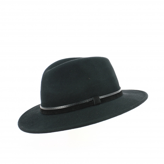 Annecy Black Waterproof Felt Hat - Traclet Annecy Black Waterproof Felt Hat - Traclet