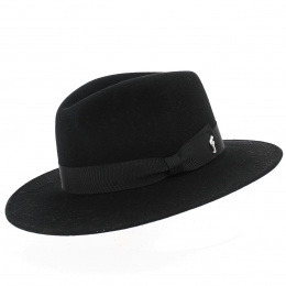 Fedora Acacia Black Felt Hat - Fléchet