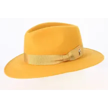 Chapeau Fedora Acacia Feutre FLHH137- Jaune-Moutarde - Fléchet   Reference : 13531| Chapellerie Traclet