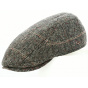 Grey wool Jackson flat cap with ear flaps - Göttmann