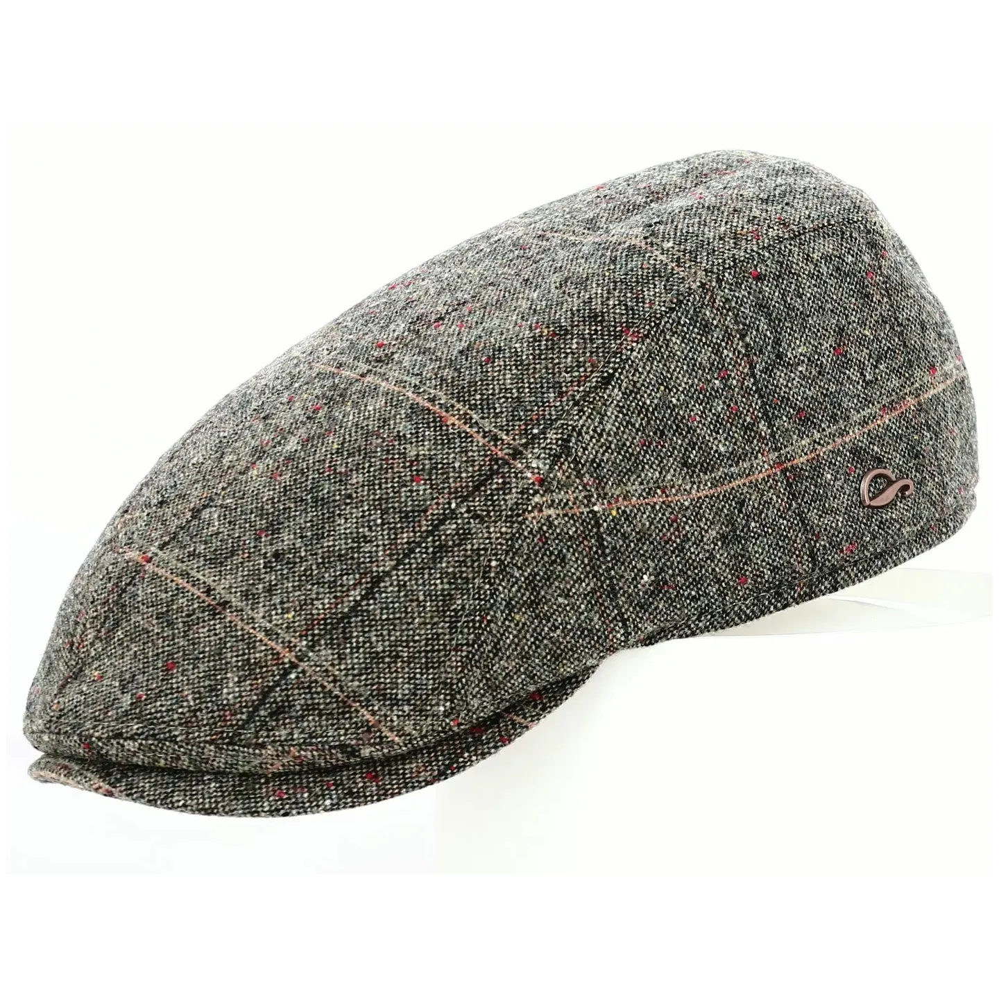 Grey wool Jackson flat cap with ear flaps - Göttmann