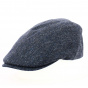 Waterproof Navy Daffy Flat Cap - Traclet