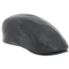 Domed Jackson Black Leather Cap - Göttmann Reference: 13548| Traclet Hat Shop