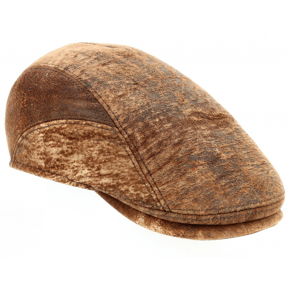 Richmond Domed Leather Cap Camel - Göttmann Richmond Domed Leather Cap Camel - Göttmann