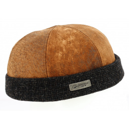 Docker Jersey Leather Camel Hat - Göttmann