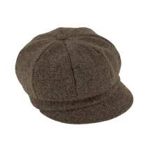 Casquette Gavroche Sienne Taupe  Laine- Traclet  : 13565 | Chapellerie Traclet