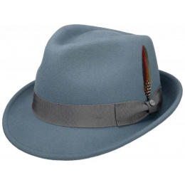 Trilby Elkader Sky Blue Wool Felt Hat - Stetson