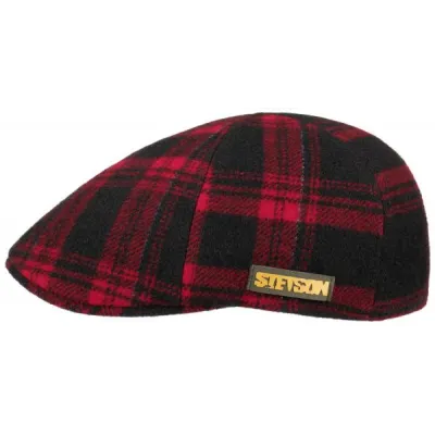 Casquette Bucheron noir et rouge Texas - Stetson Reference : 10710 | Chapellerie Traclet