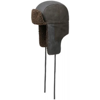 Chapka Vérone Fausse Fourrure Noir & Marron - Stetson