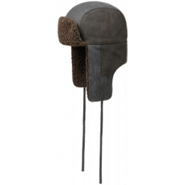 Verona Faux Fur Ushanka Black & Brown - Stetson