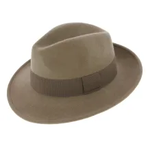 Chapeau Fédora Vanador Feutre Laine Imperméable Beige - Traclet Reference : 6357 | Chapellerie Traclet