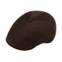 Brown Velvet 6-Panel Lecce Cap - Traclet