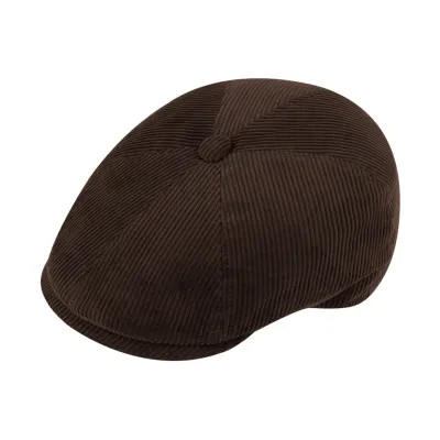 Boston velvet cap - Brown Velvet 8-Panel Lecce Cap - Traclet Reference: 13597 | Traclet Hat Shop