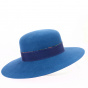 Eugenie petrol blue felt cap - Traclet