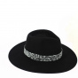 Fedora Dafné black wool hat - Traclet