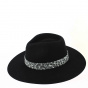 Fedora Dafné black wool hat - Traclet
