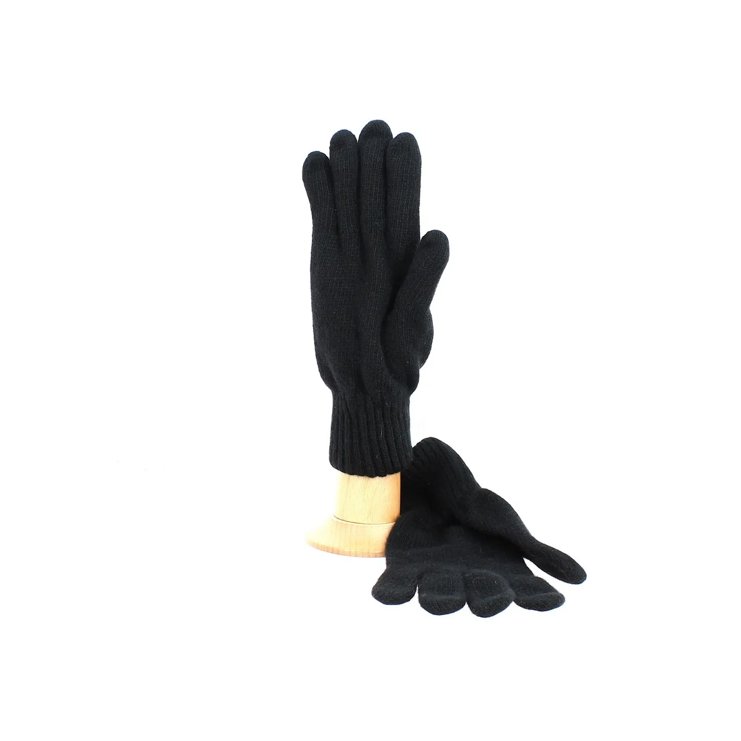 Gants en laine noir - Traclet