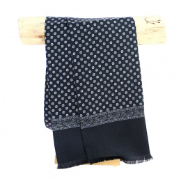 Louis Blue Silk Scarf - Traclet