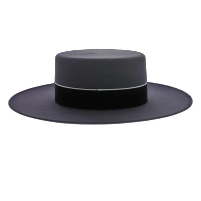 Chapeau Cordobes Andalou Feutre Anthracite   Reference : 13645| Chapellerie Traclet