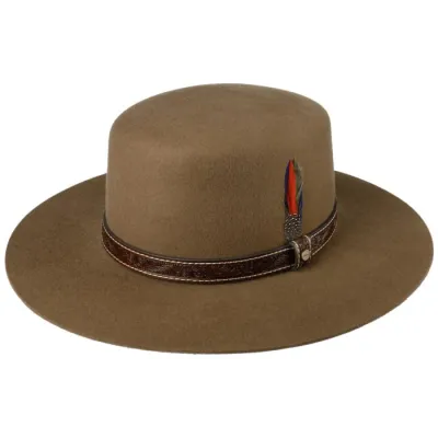 Capeline Le Brun feutre laine marron - Stetson