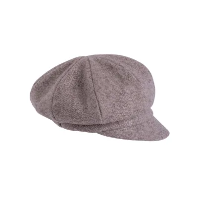Cap Gavroche Pyrenees beige wool - Traclet