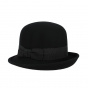 Silvia cloche hat black wool felt - Traclet