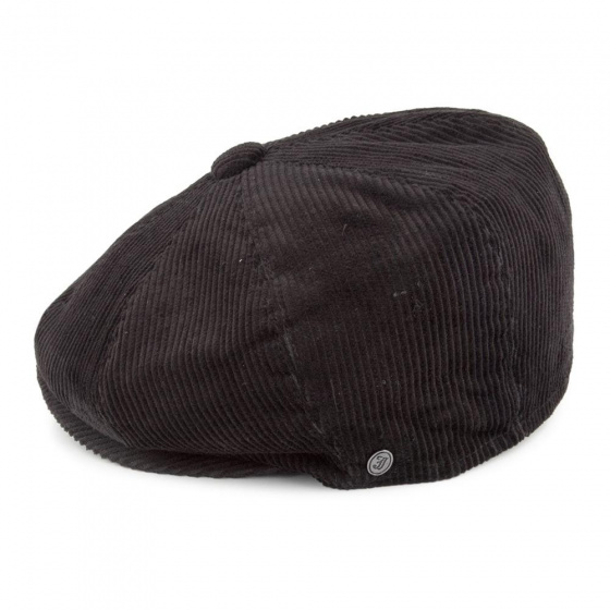 Casquette 8 Cotes Velours Noire - Traclet