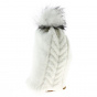 Klara white pompom hat - Traclet