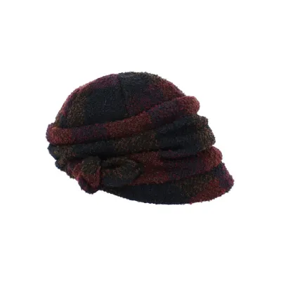 Cap Gavroche Marina wool burgundy/brown - Traclet