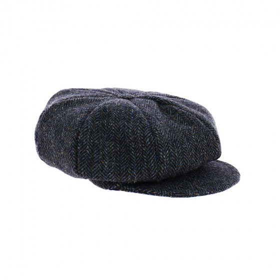 Casquette Gavroche Le Zou laine bleu multicolor - Traclet Casquette Gavroche Le Zou laine bleu multicolor - Traclet