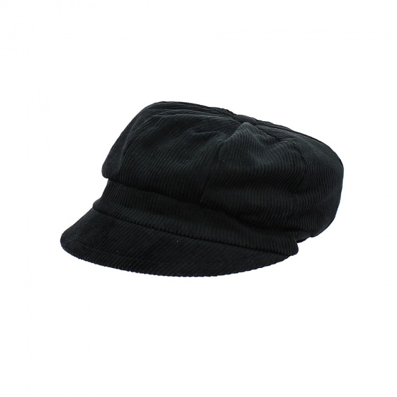 Casquette Gavroche La Piska velours noir - Traclet Casquette Gavroche La Piska velours noir - Traclet