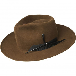 Fedora Barksdale brown wool felt hat - Bailey